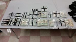 U.S. currency hidden within the vehicle.