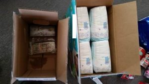 Wrapped bundles of U.S. currency concealed inside random containers.